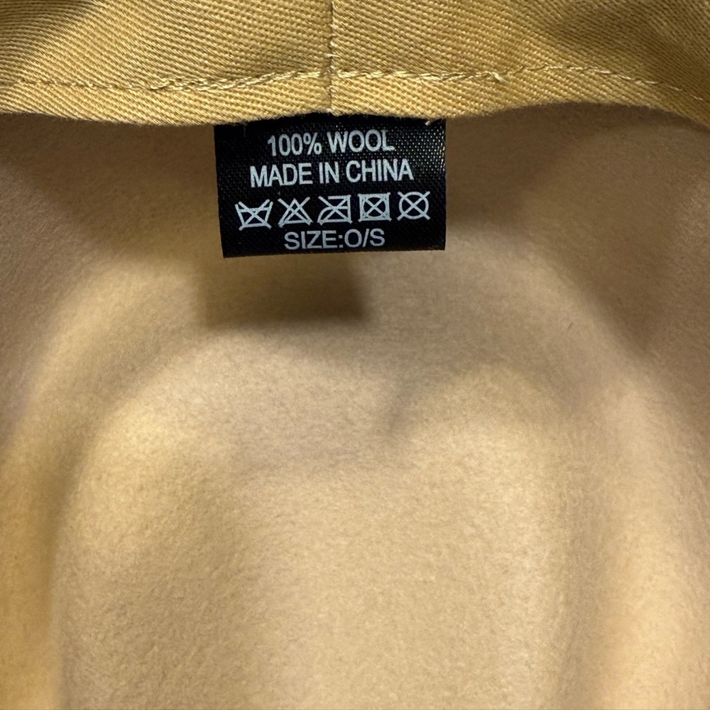 Tan Wool Top Hat - Picture 8 of 10
